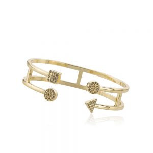 Double Row Cuff Bangle