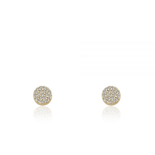 Pave Circle Earring