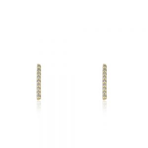 Pave Line Earring