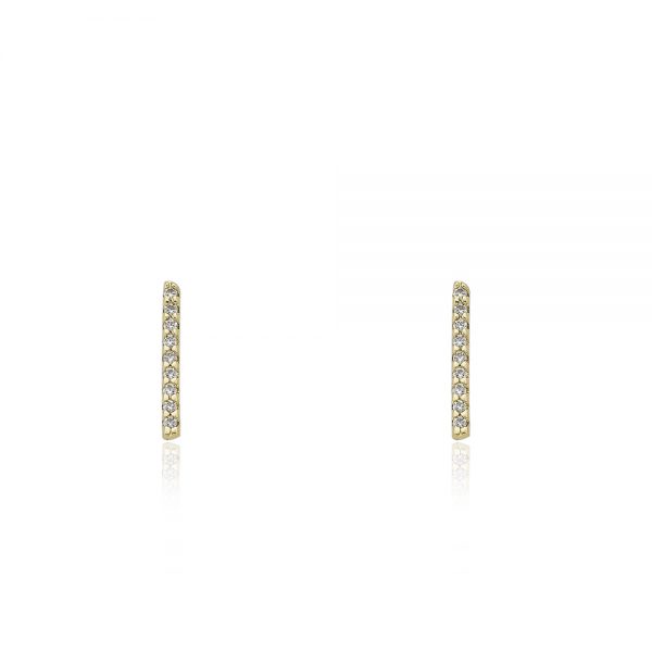 Pave Line Earring